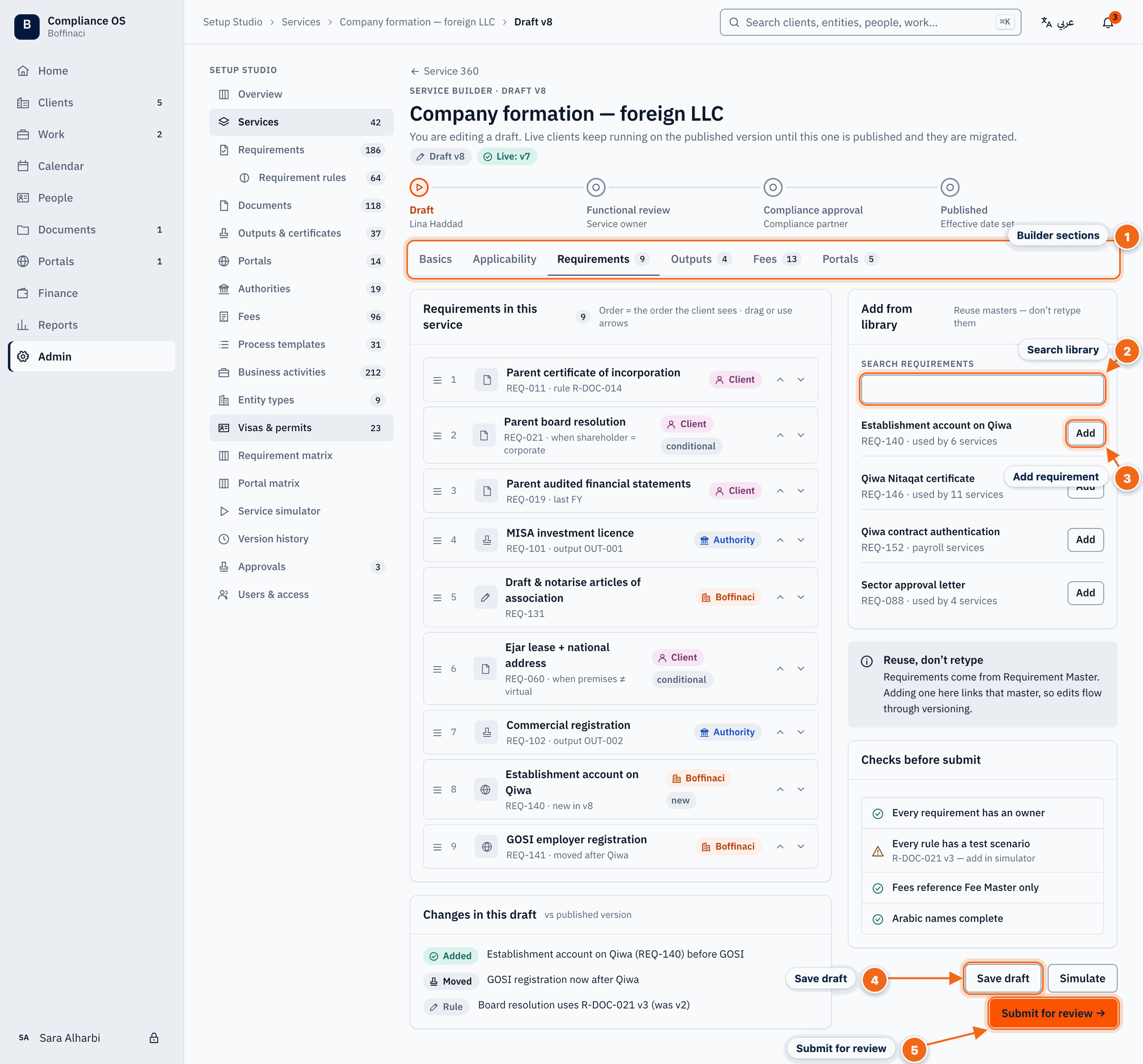 Service builder