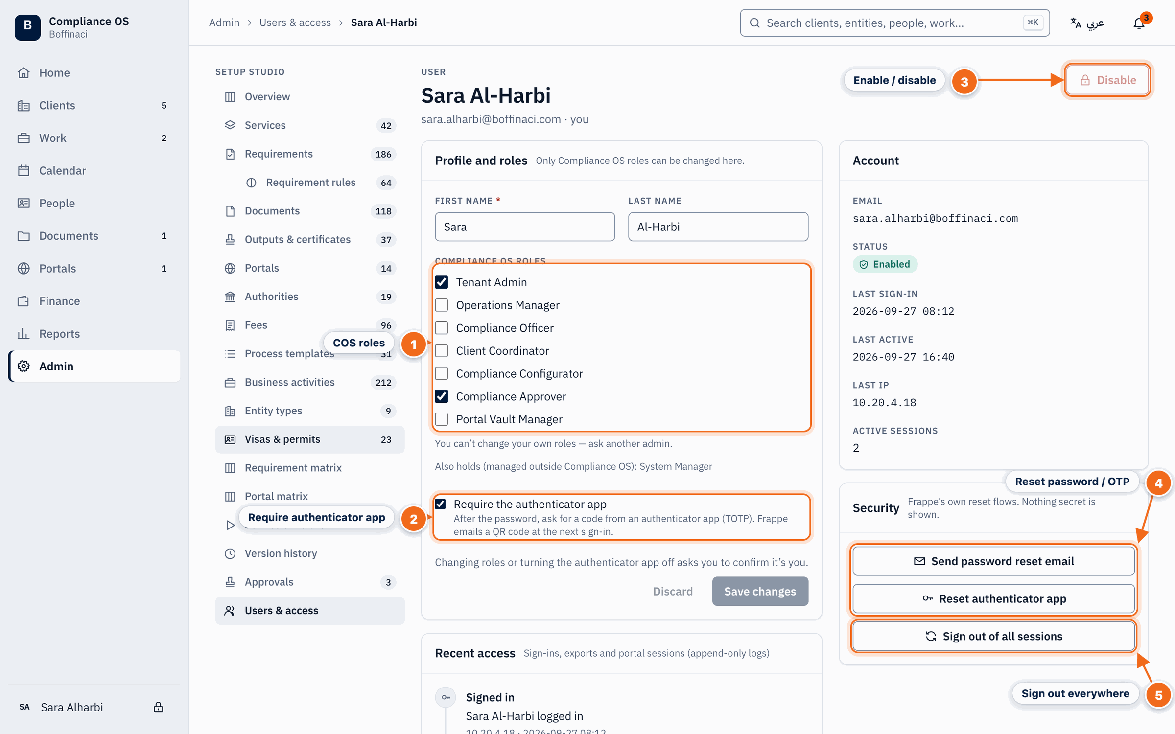 User detail